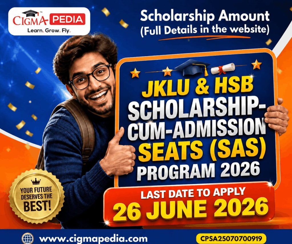 JKLU & HSB Scholarship-cum-Admission Seats (SAS) Program