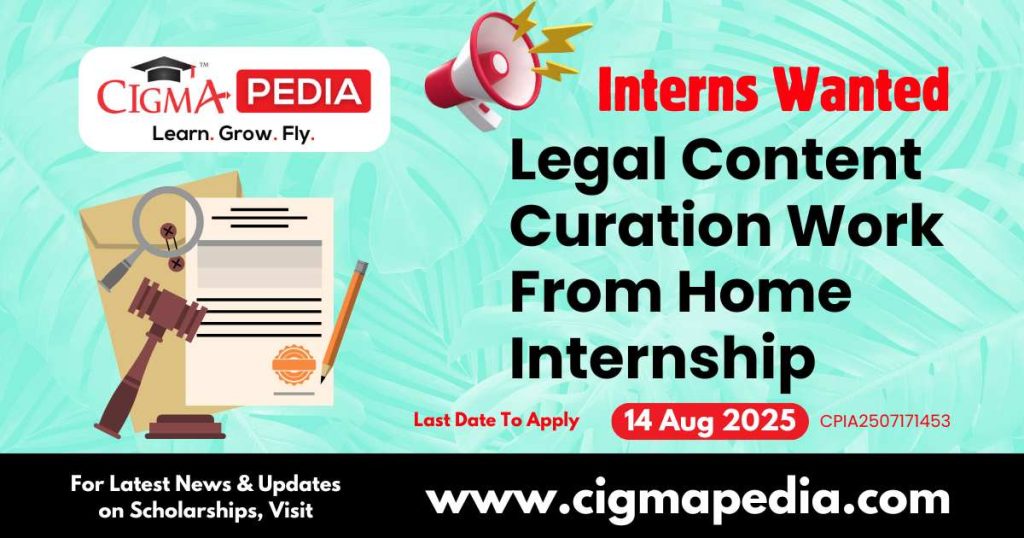 Legal Content Curation Work From Home Internship
