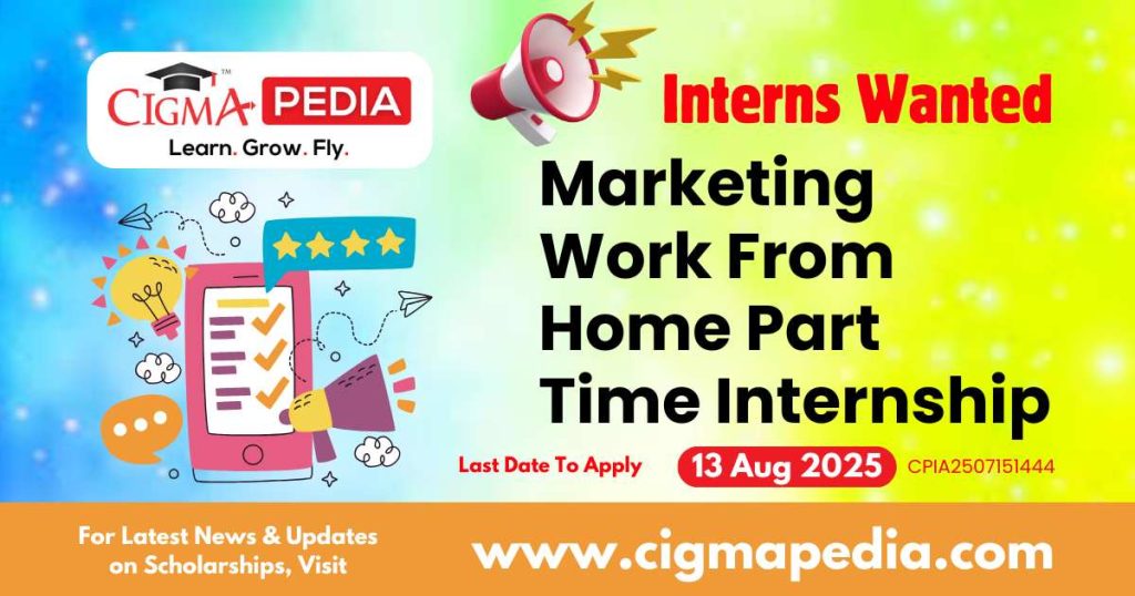 Marketing Work From Home Part Time Internship