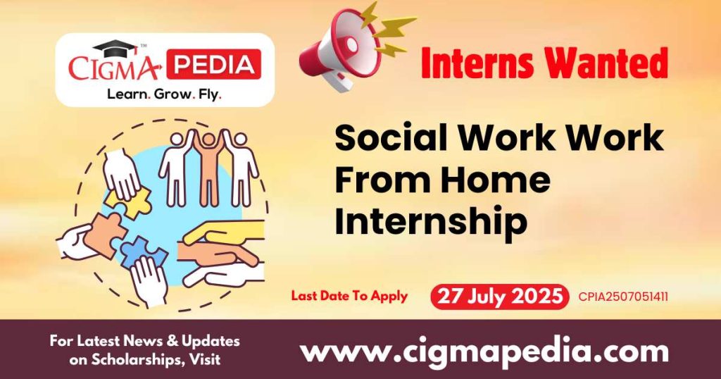 Social Work Work From Home Internship