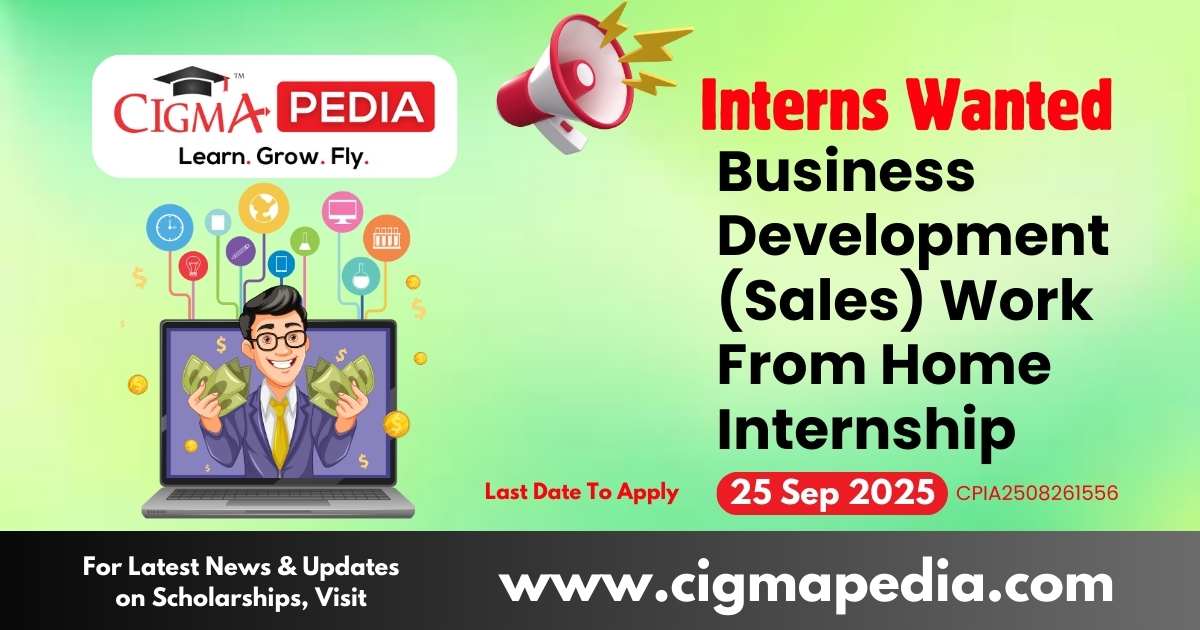 Business Development (Sales) Work From Home Internship
