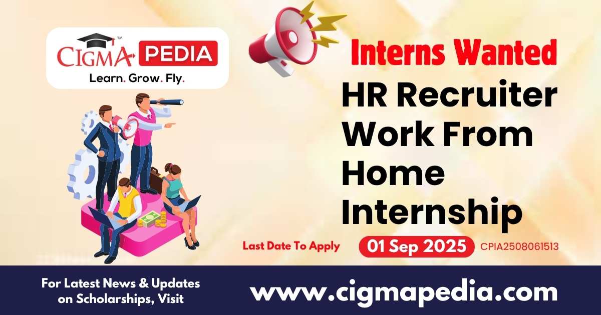HR Recruiter Work From Home Internship