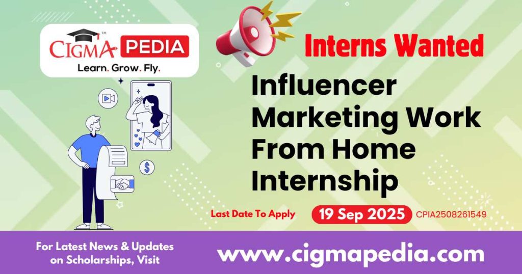 Influencer Marketing Work From Home Internship