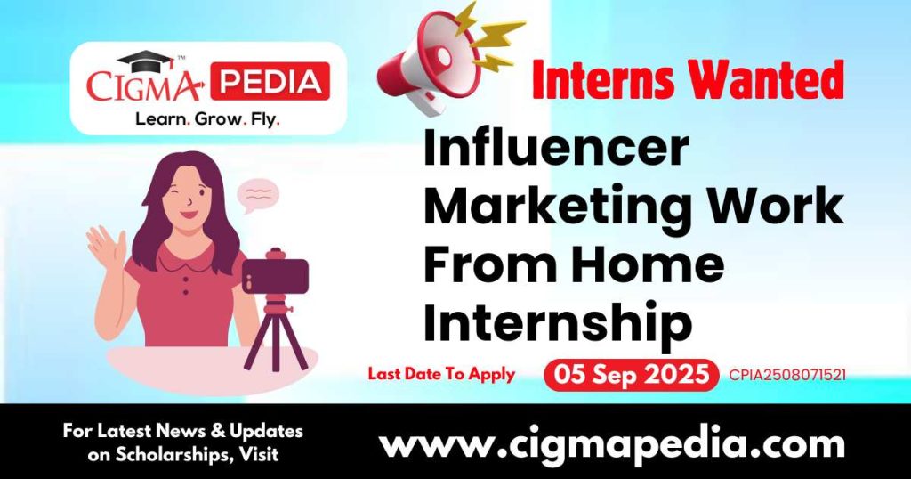 Influencer Marketing Work From Home Internship