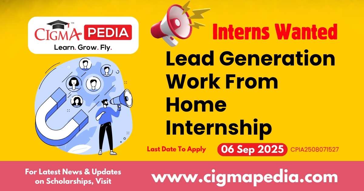 Lead Generation Work From Home Internship