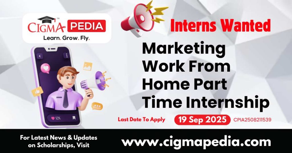 Marketing Work From Home Part Time Internship