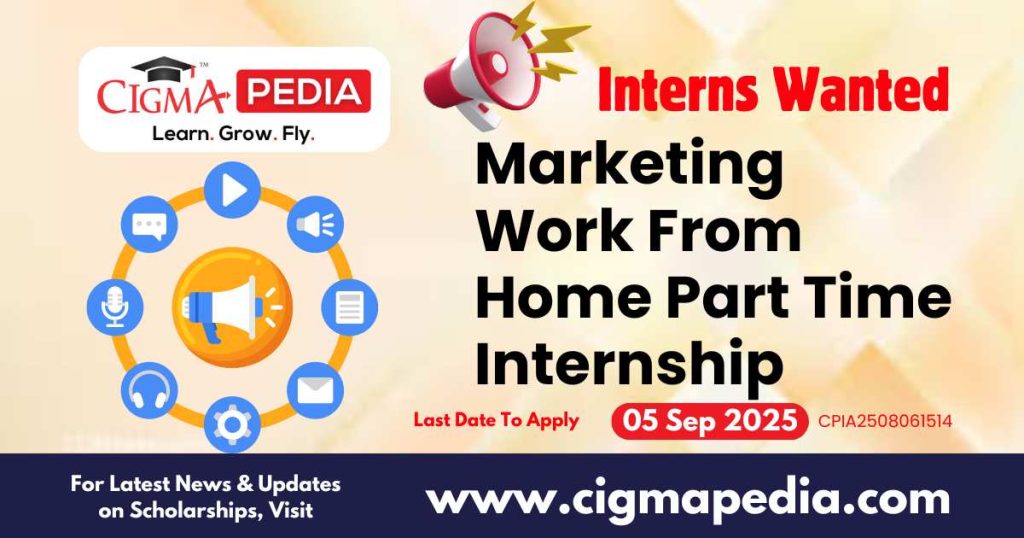 Marketing Work From Home Part Time Internship