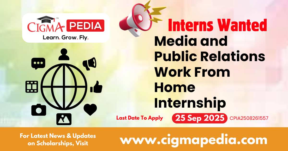 Media and Public Relations Work From Home Internship