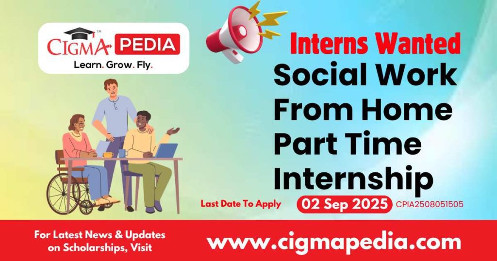 Social Work From Home Part Time Internship