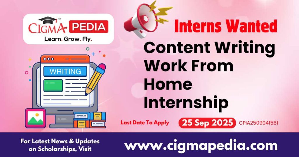 Content Writing Work From Home Internship