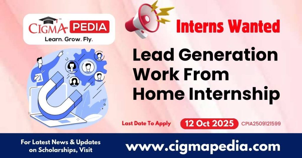 Lead Generation Work From Home Internship