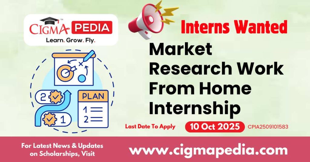 Market Research Work From Home Internship