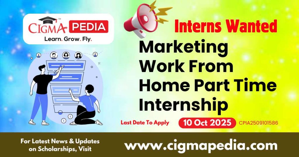 Marketing Work From Home Part Time Internship