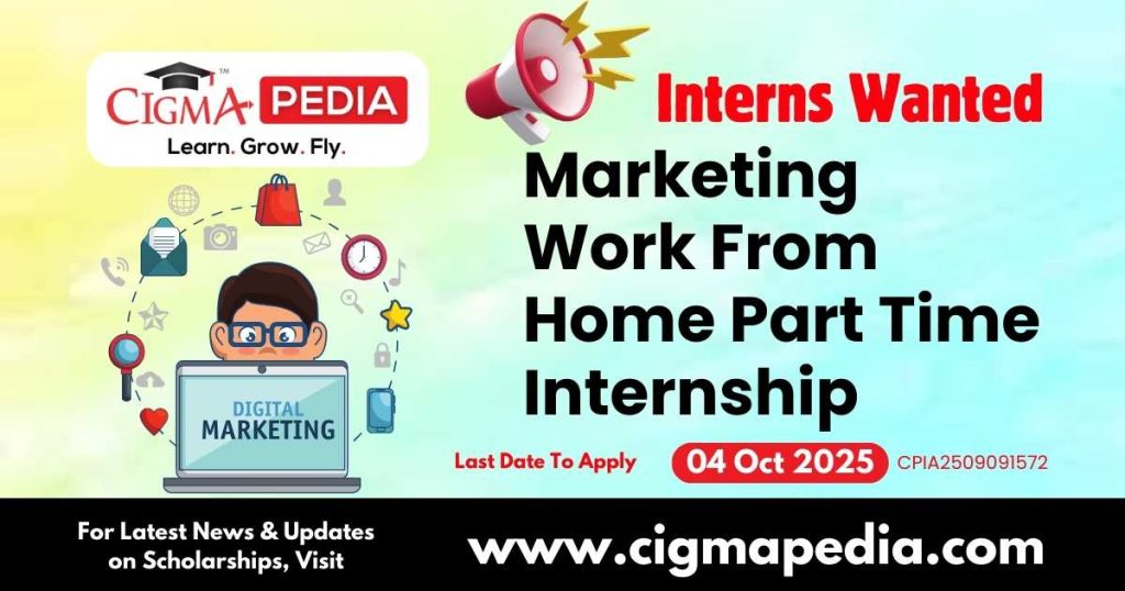 Marketing Work From Home Part Time Internship