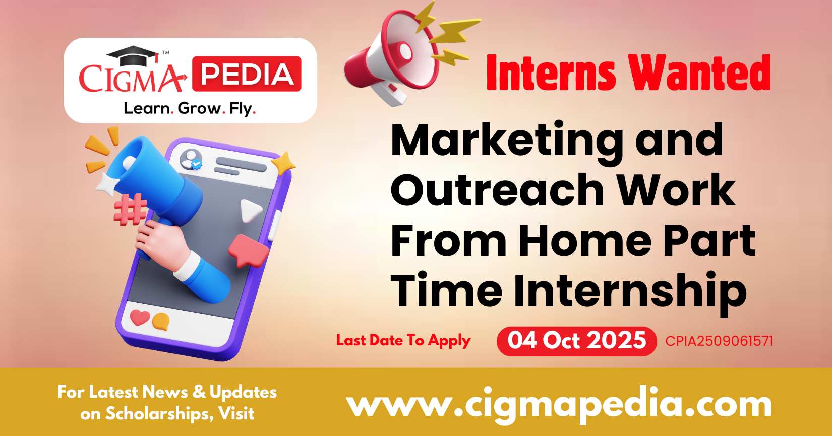 Marketing and Outreach Work From Home Part Time Internship