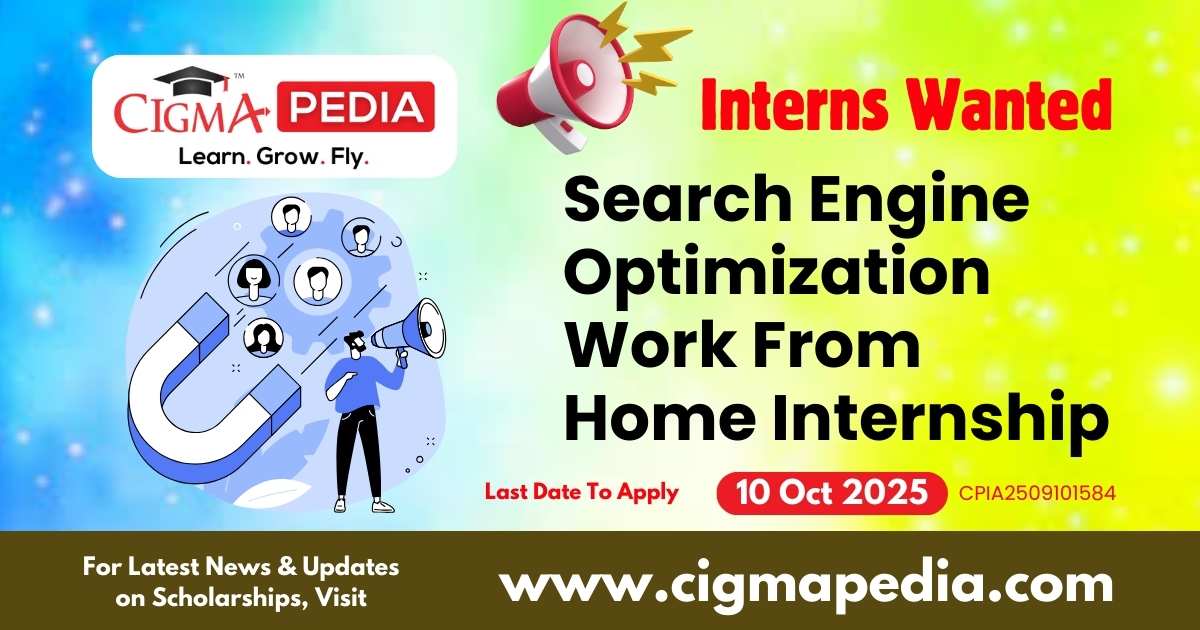 Search Engine Optimization Work From Home Internship