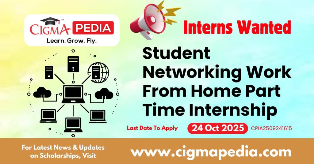 Student Networking Work From Home Part Time Internship