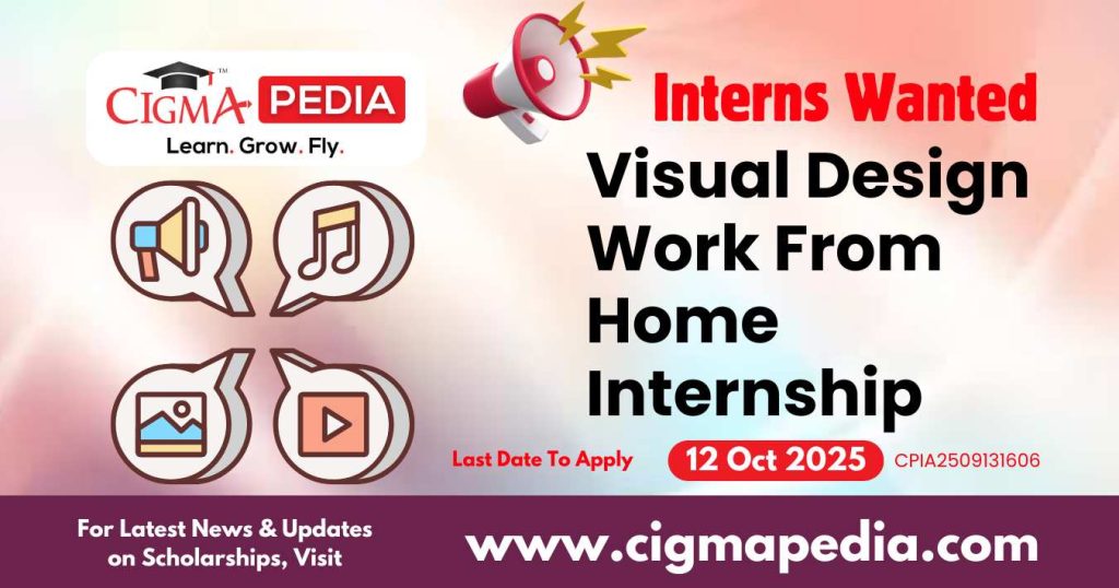 Visual Design Work From Home Internship