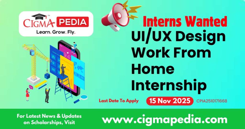 UI/UX Design Work From Home Internship