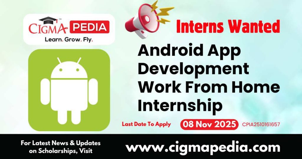 Android App Development Work From Home Internship