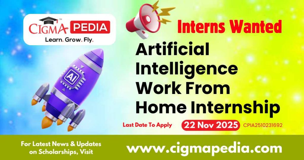Artificial Intelligence Work From Home Internship