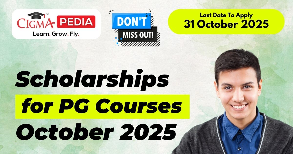CIGMA Pedia Scholarships October 2025 For PG Students