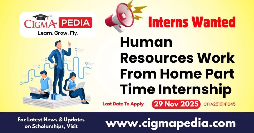 Human Resources Work From Home Part Time Internship