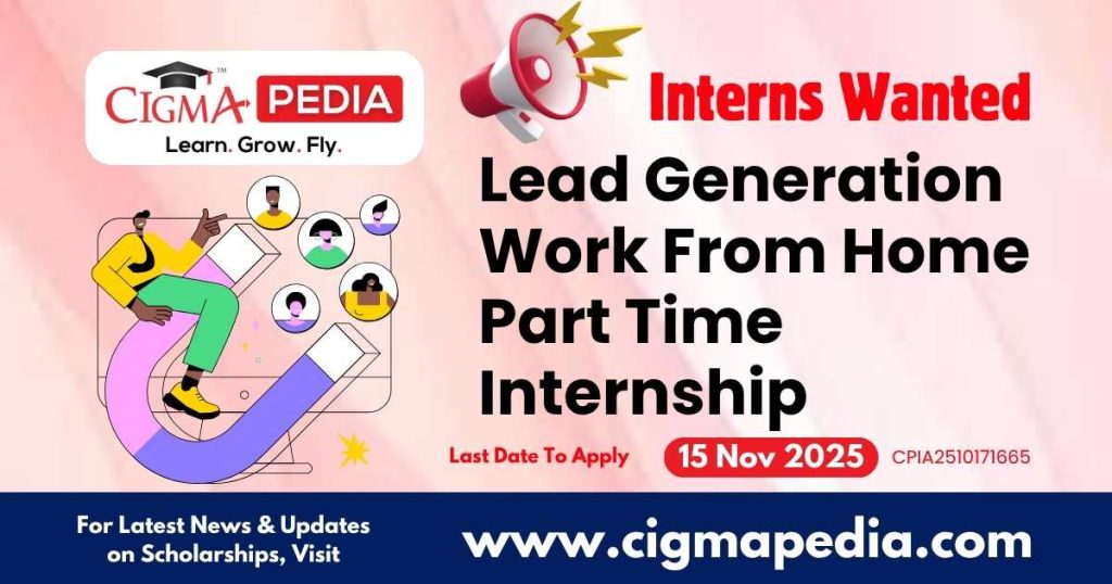 Lead Generation Work From Home Part Time Internship
