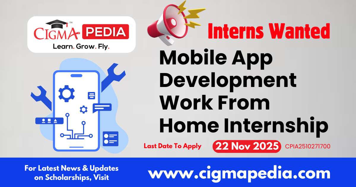 Mobile App Development Work From Home Internship