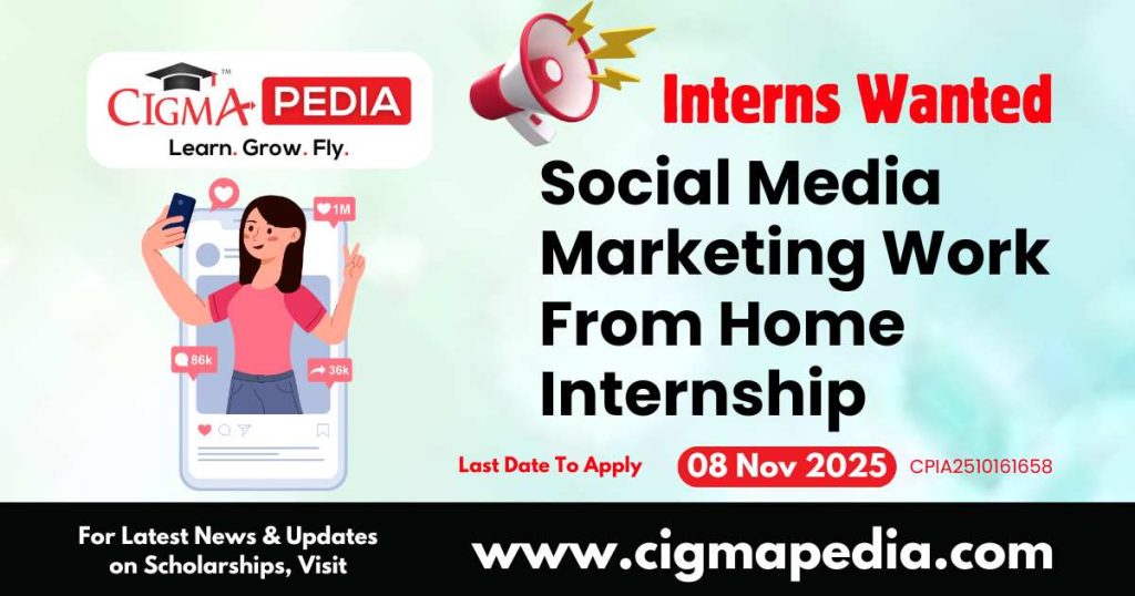 Social Media Marketing Work From Home Internship