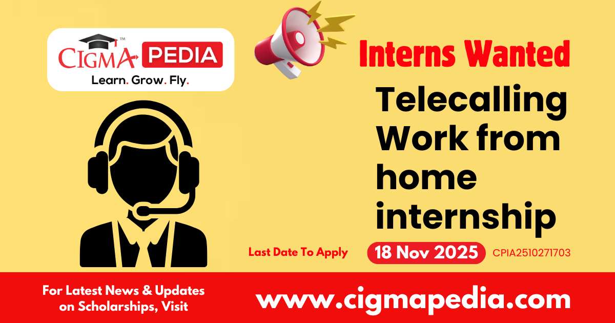 Telecalling Work from home internship