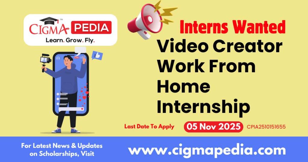Video Creator Work From Home Internship