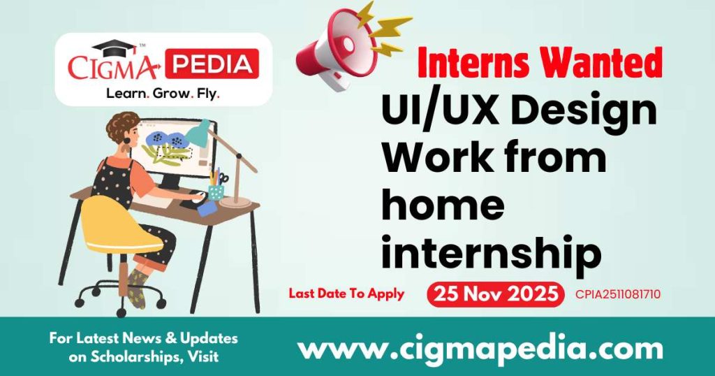 UI/UX Design Work from home internship