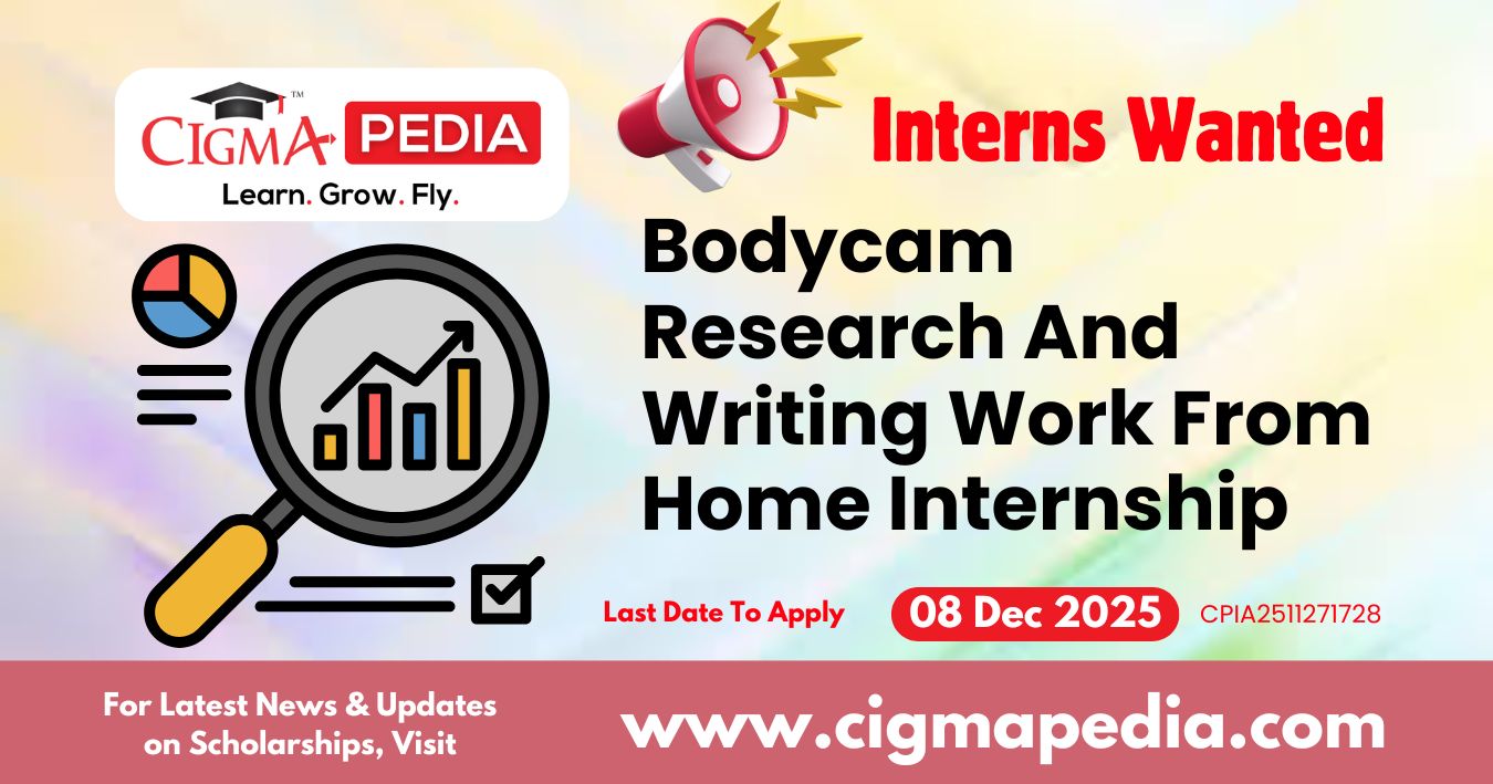 Bodycam Research And Writing Work From Home Internship