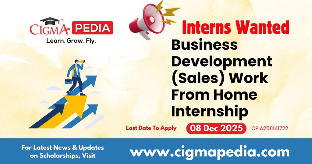 Business Development (Sales) Internship