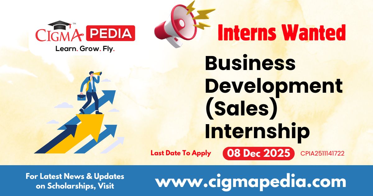 Business Development (Sales) Internship