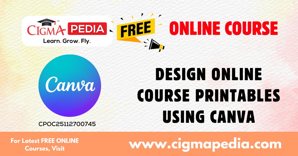 Design Online Course Printables using Canva