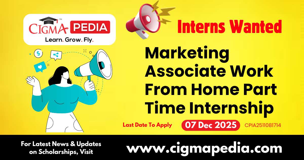 Marketing Associate Work From Home Part Time Internship