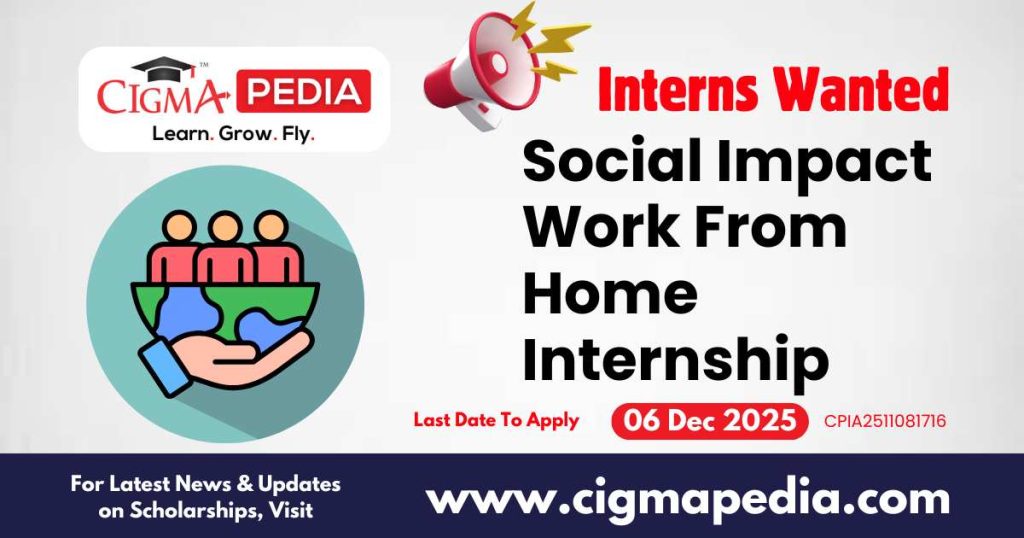 Social Impact Work From Home Internship