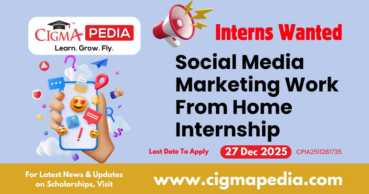 Social Media Marketing Work From Home Internship