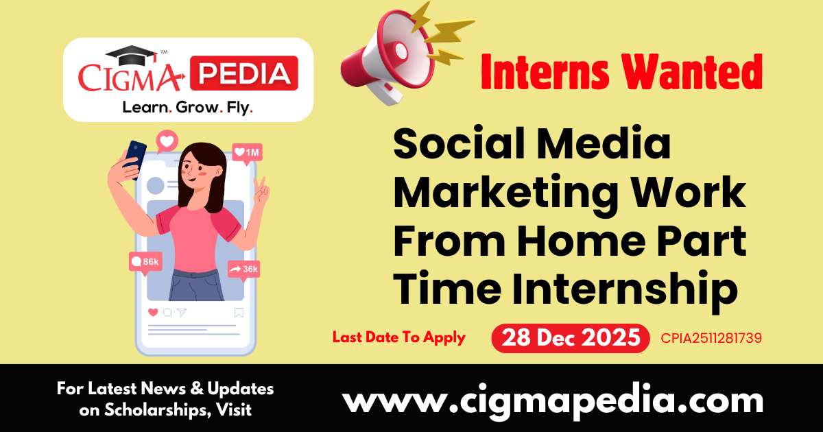 Social Media Marketing Work From Home Part Time Internship