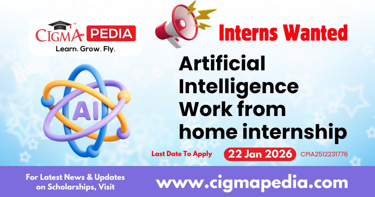 Artificial Intelligence Work from home internship