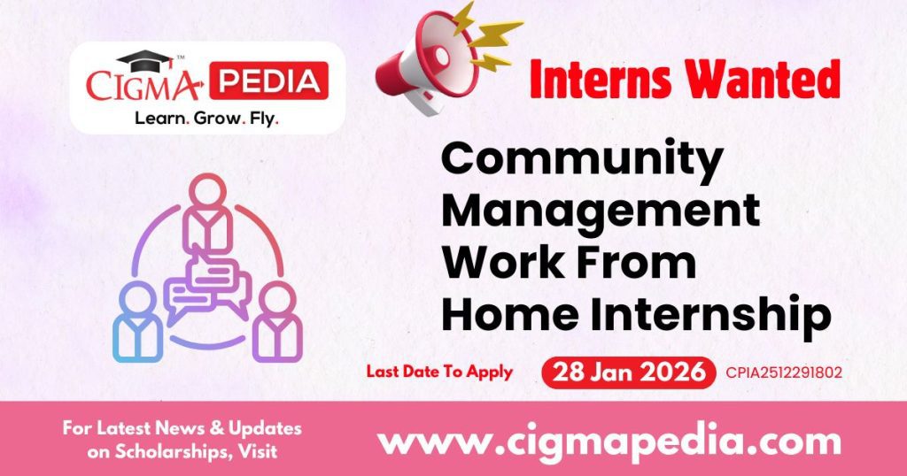 Community Management Work From Home Internship