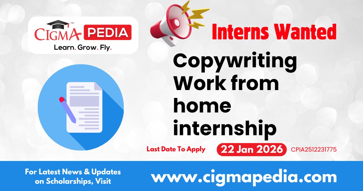 Copywriting Work from home internship