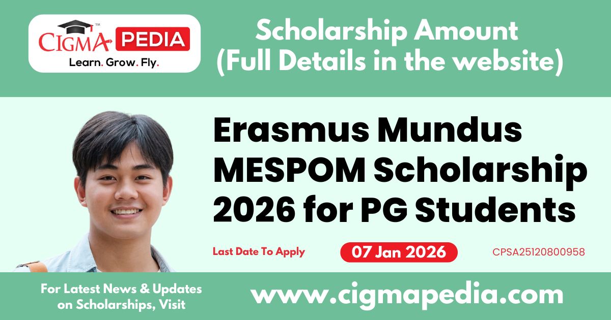 Erasmus Mundus MESPOM Scholarship