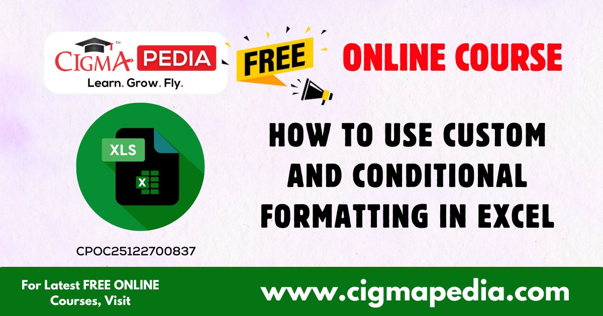 How to use Custom and Conditional Formatting in Excel