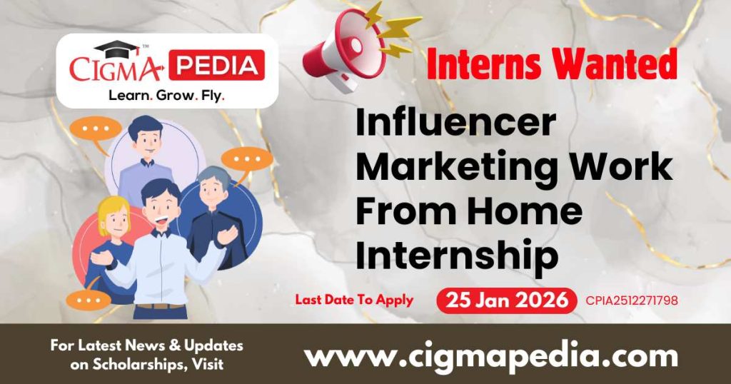 Influencer Marketing Work From Home Internship