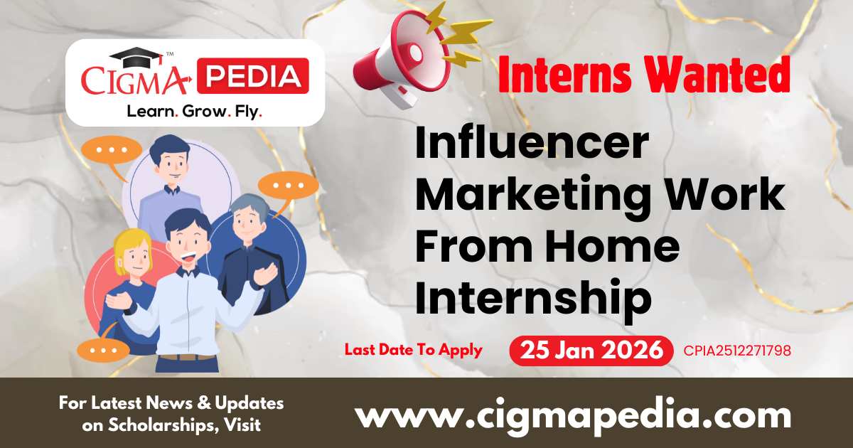 Influencer Marketing Work From Home Internship