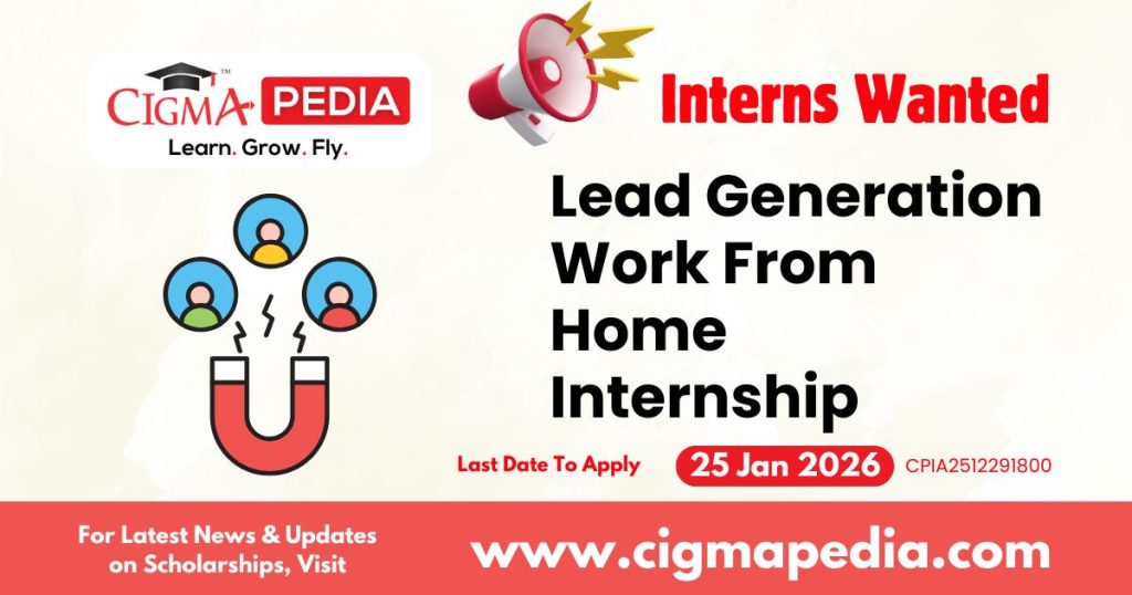 Lead Generation Work From Home Internship