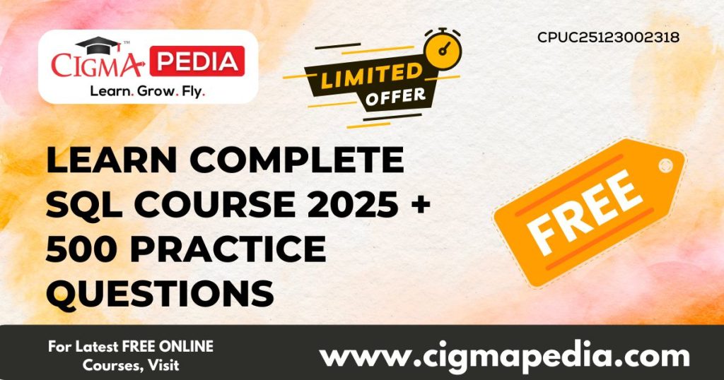 Learn Complete SQL Course